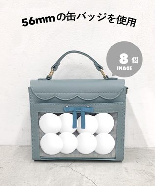 WEGO 【痛バ＆推し活グッズ】スカラップ痛ショルダー サックス