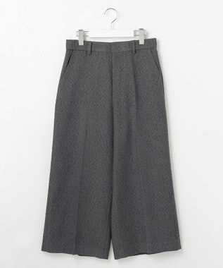 自由区 ブライトリングツイードクロップド パンツ スレート