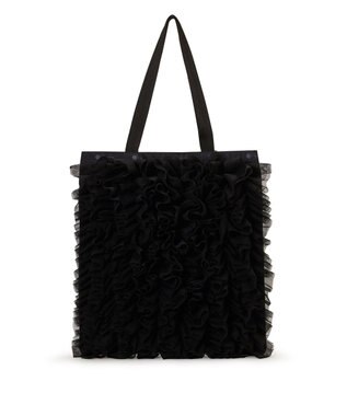 LeSportsac RUFFLE LG EMERALD TOTE/ブラックレースラッフル ブラックレースラッフル
