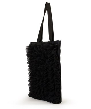 LeSportsac RUFFLE LG EMERALD TOTE/ブラックレースラッフル ブラックレースラッフル