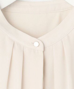 ANY SIS L 【裏起毛】エニポカ バンドカラー ブラウス アイボリー