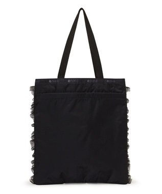 LeSportsac RUFFLE LG EMERALD TOTE/ブラックレースラッフル ブラックレースラッフル