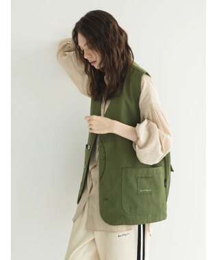 CRAFT STANDARD BOUTIQUE 【リサイクル】ヘビーツイルワークベスト Khaki