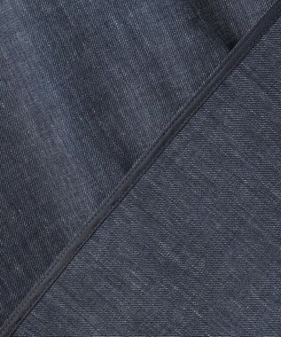 自由区 L 【セットアップ対応】ソフトリネンダンガリー シャツ ネイビー