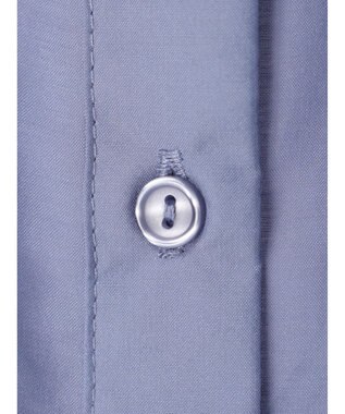 earth music&ecology シアーギャザーネックブラウス Deep Blue