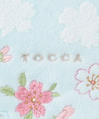 TOCCA SAKURA MOTIF TOWELCHIEF タオルハンカチ スカイブルー系