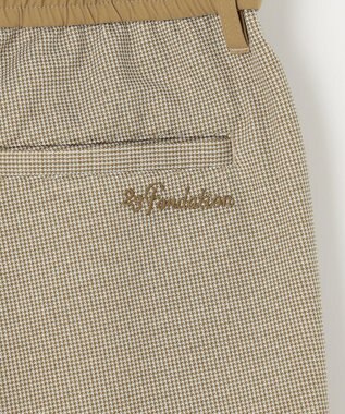 23区GOLF 【23Fondation/MEN】千鳥格子柄 ジャージーパンツ カーキ系3