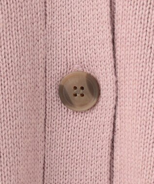 ANY 【洗濯機可】ラムウールVネック カーディガン ピンク