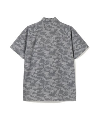 ZERO HALLIBURTON クールドッツ カモ柄モックネックTシャツ ZHG-M6S6b 85192 グレー