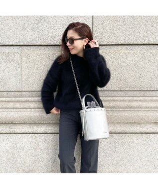 LA BAGAGERIE 【インスタグラマー chiyoさん×LA BAGAGERIE】チェーンバケツバッグ シルバー