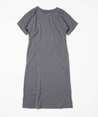 TOQUE 25SS新作〈大草直子さんアドバイザー〉スーピマコットン半袖ロングワンピース グレー