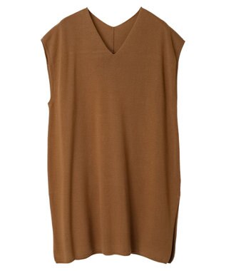 CRAFT STANDARD BOUTIQUE ジレニットワンピース Camel