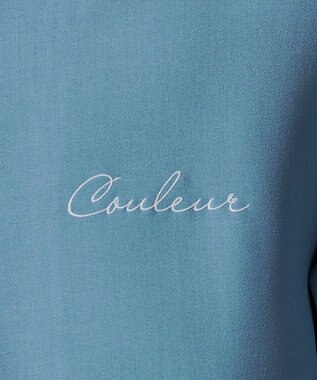 WEGO 【速乾/しわになりにくい/MLサイズ展開】ドライポリカラーブロックシャツ（SS） サックス