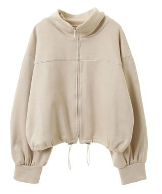 Green Parks スウェード調トラックジャケット Ivory