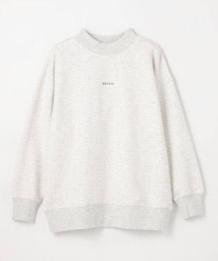 ANY 【洗濯機可】裏起毛スウェットハイネックプルオーバー ライトグレー