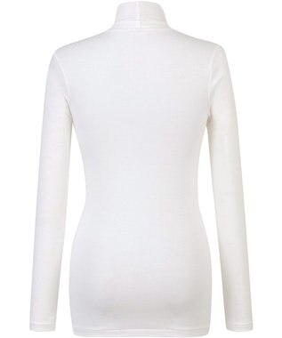 Wing あったかインナー オーガニックコットン100%(肌側) やさしい肌ざわり ムレにくい 【綿の贅沢 オーガニック】 9分袖 長袖 タートルネック 秋 冬 EL4032 ウイング／ワコール アイボリー