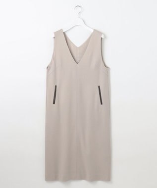 J.PRESS LADIES L 【洗える】ウールスムース ジャンパースカート ベージュ系