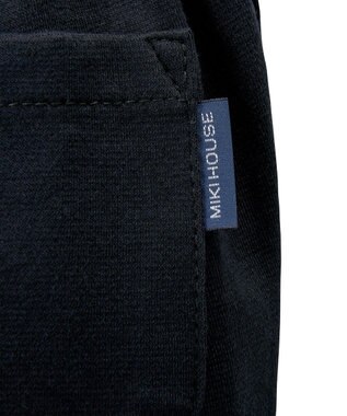 MIKI HOUSE HOT BISCUITS 【90-130cm】綿素材のハーフパンツ 紺