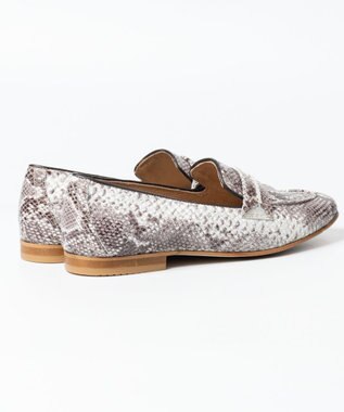 BONTRE 【BONTRE/ボントレ】レザーサドルローファー パイソン