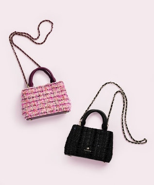 TOCCA 【ヨンア×大人百花コラボ】OPTARE BAG バッグ [コラボカラー]ピンクツイード