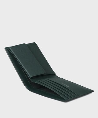 Paul Smith メタルクロップドロゴ 2つ折り財布 ダークグリーン