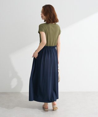 Green Parks ・ＳＵＧＡＲ　ＳＰＯＯＮフレンチリブドッキングワンヒ Khaki