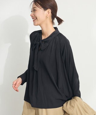 CRAFT STANDARD BOUTIQUE ２ＷＡＹボウタイブラウス Black