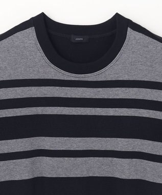 JOSEPH HOMME ブライトボーダーブロック　Tシャツ ブラック系