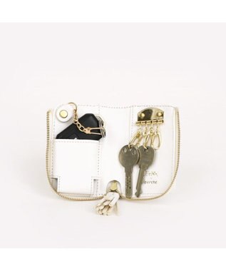 UNBILLION ペルケ perche × 髙嶋シオンコラボ / スマートアートキーケース ライトアイボリー