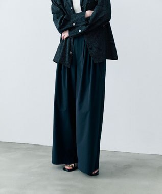 uncrave クールタッチカラータイプライター ワイドパンツ