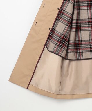 J.PRESS LADIES L コンパクトギャバ ステンカラー コート ベージュ系