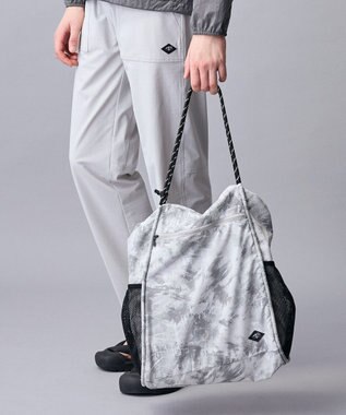 JOSEPH ABBOUD MOUNTAIN 【軽量/ECO撥水/ポケッタブル】エンボスプリント トートバッグ