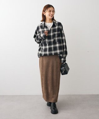 Green Parks ・ＥＬＥＮＣＡＲＥ　ＤＵＥ　２ｗａｙチェックビックシャツ Black