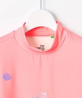 PW CIRCULUS 【UV遮蔽率99.5%  UVカット / 速乾 / ストレッチ】【WOMEN】ポケットモックT ゴルフウェア レディース ピンク系