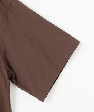NAVE 【ReNAVE　撥水機能・UVカット・透湿・接触冷感・洗える】ナイロンタスランシャツ ダークブラウン系