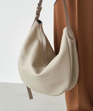 russet 【2025AW新作】シボレザーショルダーバッグ M(CE-1588) GrayBeige