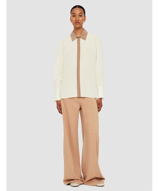 JOSEPH CDCカラーブロック　エボラブラウス Ivory/Blusher