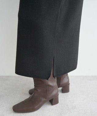 YECCA VECCA 【2点SET】バルーンキャミ付きニットワンピース Camel