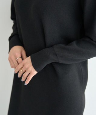 YECCA VECCA 【2点SET】バルーンキャミ付きニットワンピース Camel