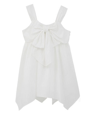 earth music&ecology リボンイレヘムチュニック Off White