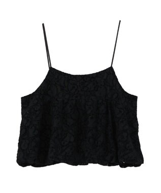 YECCA VECCA 【2点SET】バルーンキャミ付きニットワンピース Gray