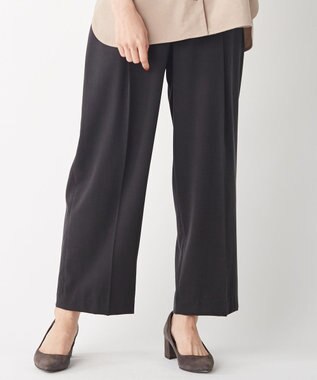 J.PRESS LADIES 【洗える】コットンセルロース チノ パンツ グレー系