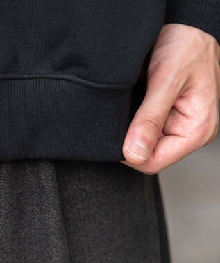 WEGO 【ユニセックス着用ITEM/SMLサイズ展開】グラフィックロゴプルパーカー ブラック