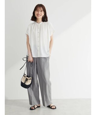 Green Parks ・ＥＬＥＮＣＡＲＥ　ＤＵＥ　イロイロ釦ドルマンブラウス Off White