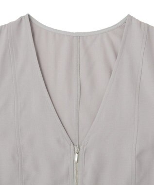 Green Parks レースドッキングＺＩＰベスト Light Gray