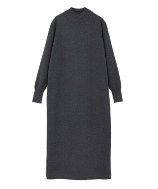 YECCA VECCA 【2点SET】バルーンキャミ付きニットワンピース Gray