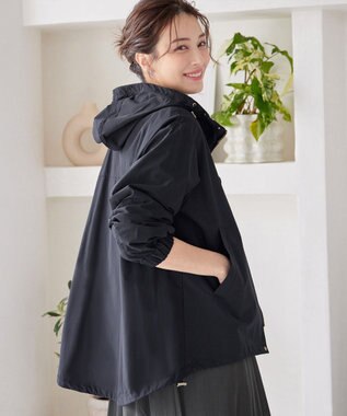 Tiaclasse L 撥水ドロストマウンテンパーカー ネイビー