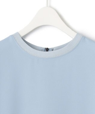 ICB 【接触冷感・UVケア・速乾・洗える】FluidBackSatin ワンピース ライトブルー系