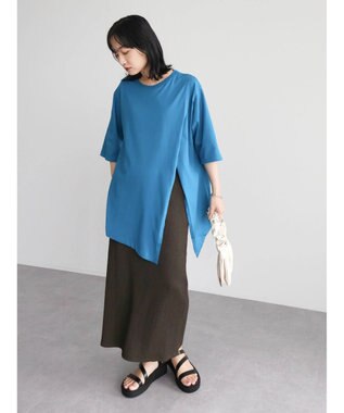 Green Parks アシメトリーデザインチュニック Blue