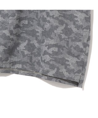 ZERO HALLIBURTON クールドッツ カモ柄モックネックTシャツ ZHG-M6S6b 85192 グレー